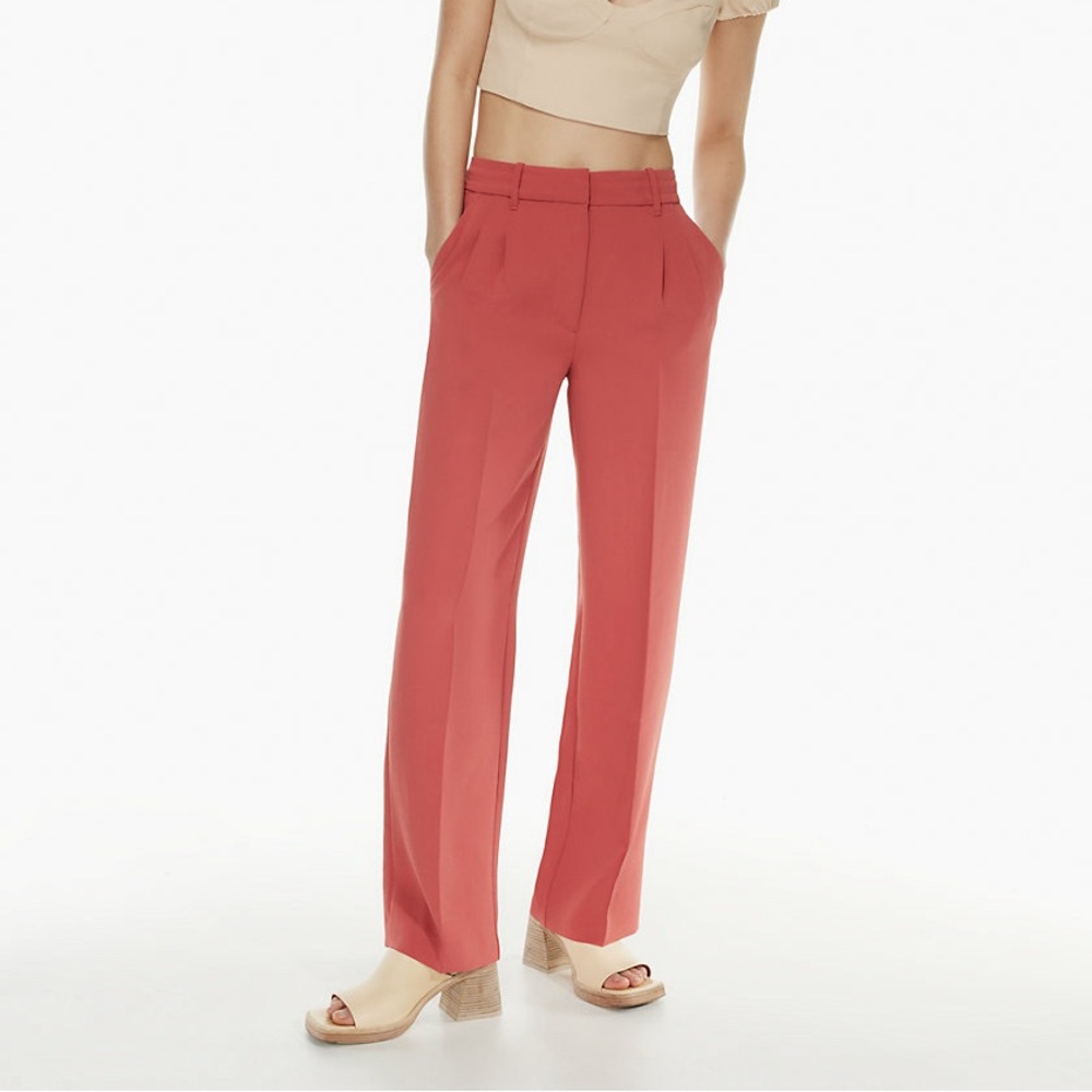 Aritzia Wilfred “Effortless” Pant in Coral